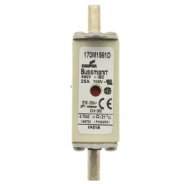 10 pcs - Eaton 25A Centred Tag Fuse, NH000, 690V ac