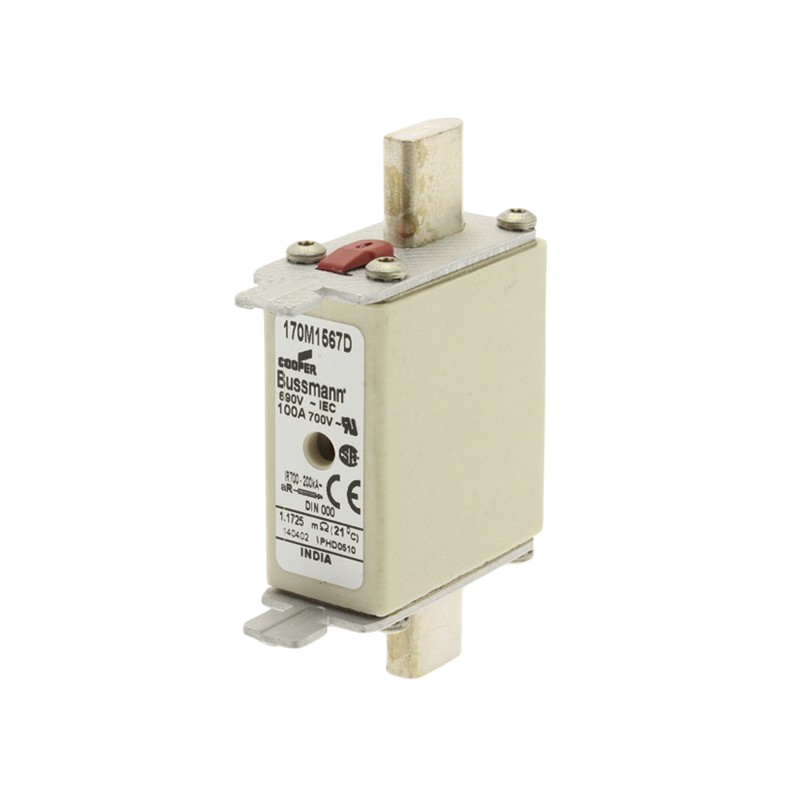 10 pcs - Eaton 16A Centred Tag Fuse, NH000, 690V ac