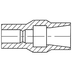 1 Pack of 50000 - TE Connectivity PVC Crimp Terminal Housing, Natural