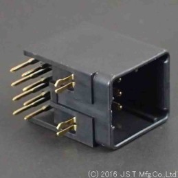 1 Pack of 6 - JST JFA J2000 Series Right Angle PCB Header, 8 Contact(s), 2.5mm Pitch, 2 Row(s), Shrouded