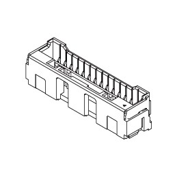 650 pcs - Molex CLIK-Mate Series Straight Surface Mount PCB Socket, 6-Contact, 1-Row, 2mm Pitch, Crimp Termination