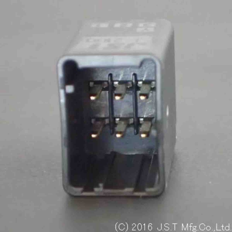 1 Pack of 6 - JST JFA J2000 Series PCB Header, 6 Contact(s), 2.5mm Pitch, 2 Row(s), Shrouded