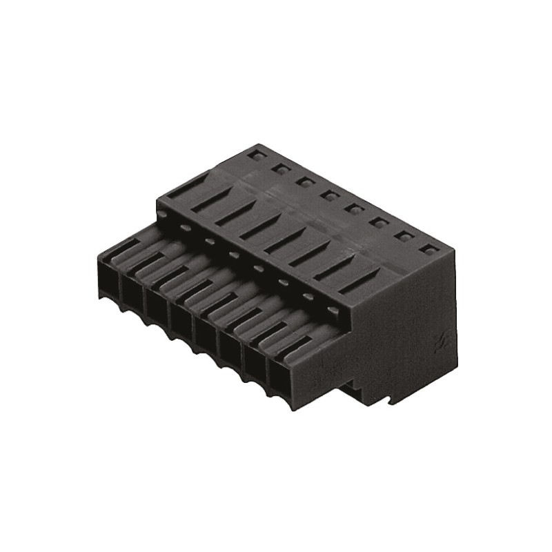 50 pcs - Weidmuller 3.5mm Pitch 8 Way Pluggable Terminal Block, Plug, Cable Mount, Spring Cage Termination