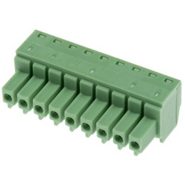 50 pcs - Phoenix Contact 3.81mm Pitch 9 Way Pluggable Terminal Block, Plug, Cable Mount, Screw Termination