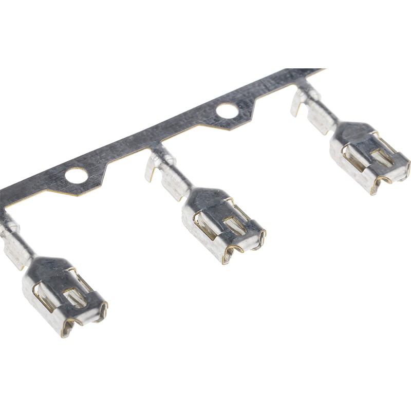 1 Pack of 6000 - TE Connectivity Positive Lock .250 Mk I Series Female Crimp Terminal, 20AWG Min, 15AWG Max