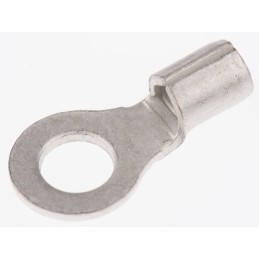 100 pcs - RS PRO Uninsulated Ring Terminal, M4 Stud Size, 1.5mm² to 2.5mm² Wire Size