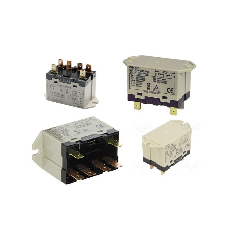 1 pcs - Omron PCB Mount Relay, 24V dc Coil, DPST