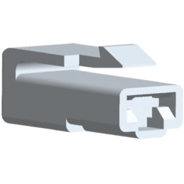 1 Pack of 8000 - TE Connectivity, FASTON .250 1 Way Nylon Crimp Terminal Housing, Natural