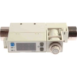 1 pcs - SMC Compact Mount Flow Controller, 0.2 - 10 L/min, PNP Output, 24 V dc, 1/8 in Pipe