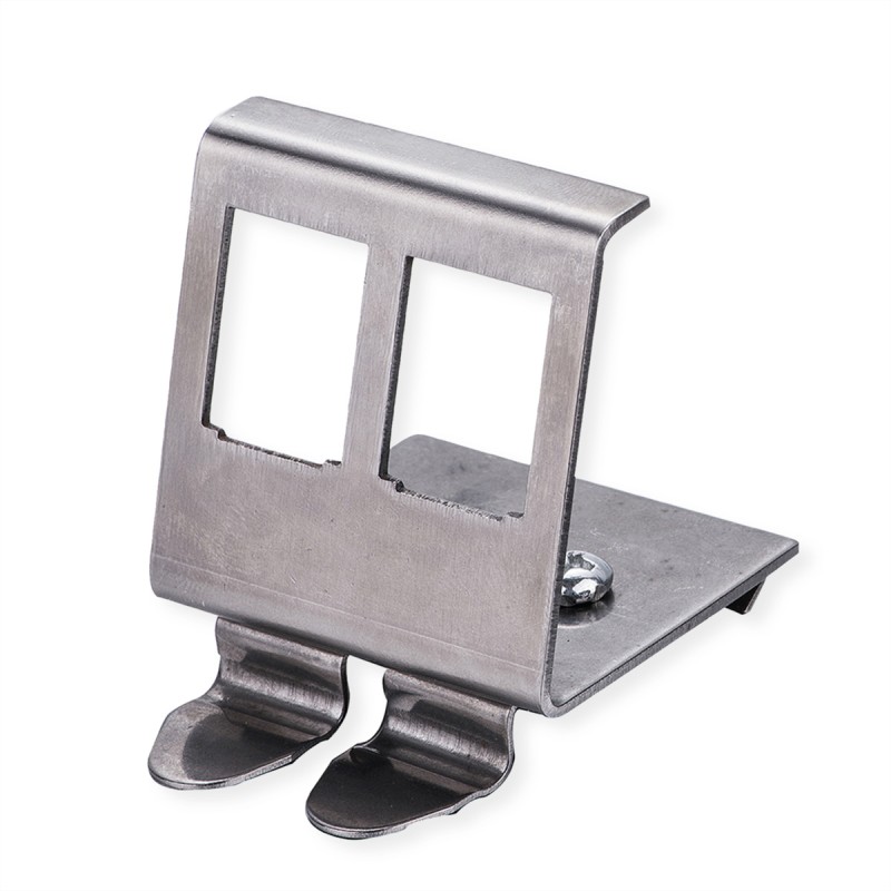 1 pcs - Roline DIN Rail Adapter Series DIN Rail Adapter for Use with Keystone Module