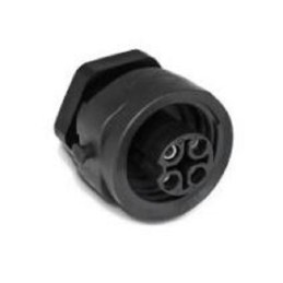 50 pcs - Amphenol Industrial Circular Connector, 3+PE Contacts, Panel Mount, Socket, Female, IP65, IP67, Ecomate Series