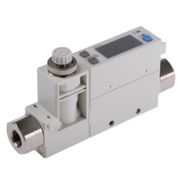 1 pcs - SMC Compact Mount Flow Controller, 1 - 50 L/min, PNP Output, 24 V dc, 1/8 in Pipe