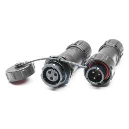 1 Pair - RS PRO Circular Connector, 3 Contacts, Cable Mount, Plug and Socket, Male and Female Contacts, IP67
