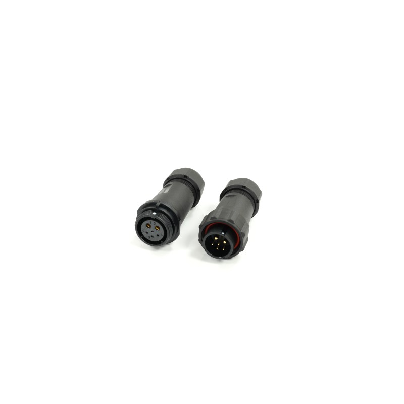1 Pair - RS PRO Circular Connector, 6 Contacts, Cable Mount, 21 mm Connector, Plug and Socket, Male and Female Contacts, IP68