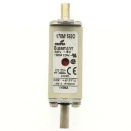 10 pcs - Eaton 160A Centred Tag Fuse, NH000, 690V ac