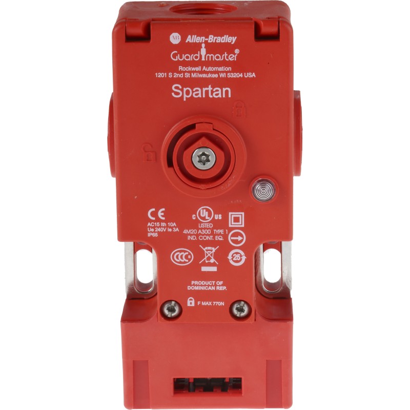 1 pcs - Allen Bradley Guardmaster 440G-S Series Solenoid Interlock Switch, Power to Unlock, 24V ac/dc, Actuator Included