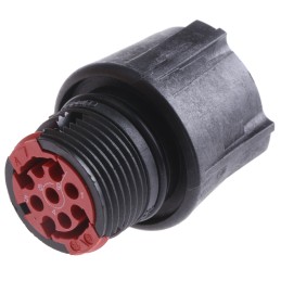 1 pcs - Souriau Circular Connector, 9 Contacts, Cable Mount, Socket, Female, IP67, Clipper Series