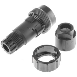 1 pcs - JAE Circular Connector, 10 Contacts, Cable Mount, Plug, Female, IP67, JN2 Series
