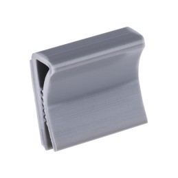 100 pcs - RS PRO Grey PVC Flat Cable Clamp, 8mm Max. Bundle