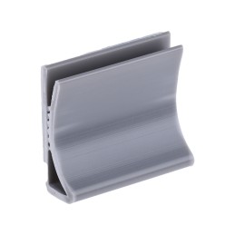 100 pcs - RS PRO Grey PVC Flat Cable Clamp, 8mm Max. Bundle