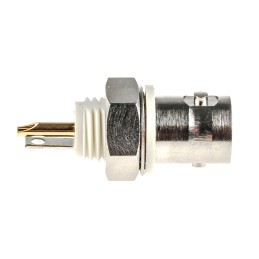 1 pcs - Amphenol, jack Panel Mount BNC Connector, 50Ω, Solder Termination, Straight Body