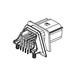 300 pcs - Molex Automotive Connector Plug 20 Way, Solder Termination