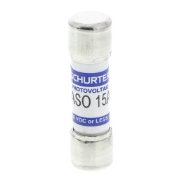 10 pcs - Schurter 15A F Melamine Cartridge Fuse, 10 x 38mm