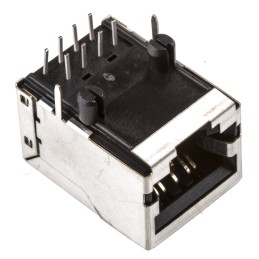1 pcs - Bel-Stewart SS-71 Series Female RJ45 Connector, Through Hole, Cat5e