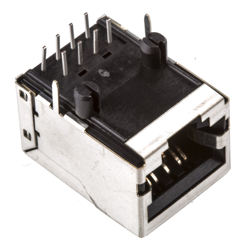 1 pcs - Bel-Stewart SS-71 Series Female RJ45 Connector, Through Hole, Cat5e
