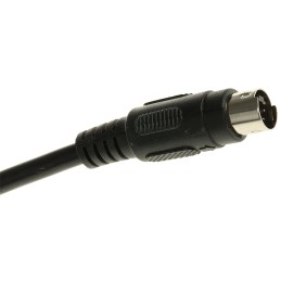 1 pcs - RS PRO Male 4 Pin mini-DIN to Male 4 Pin mini-DIN Black DIN Cable 15m