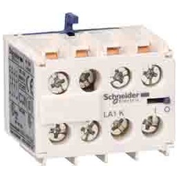 1 pcs - Schneider Electric Auxiliary Contact Block, 1NC + 3NO, DIN Rail Mount, TeSys K