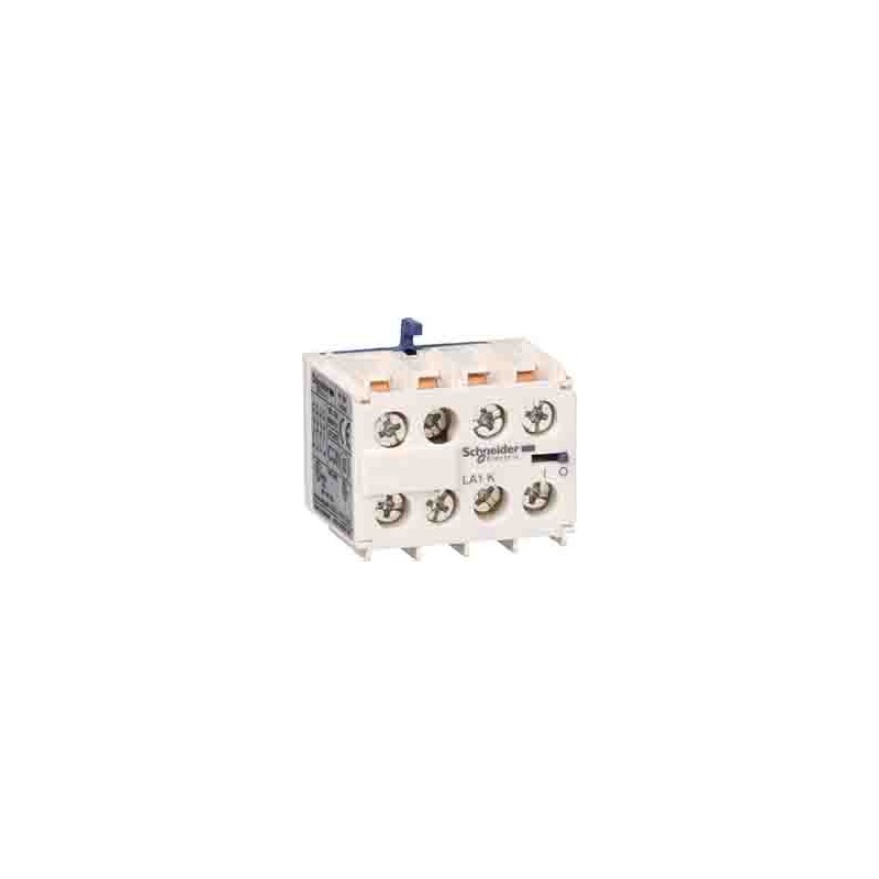 1 pcs - Schneider Electric Auxiliary Contact Block, 1NC + 3NO, DIN Rail Mount, TeSys K