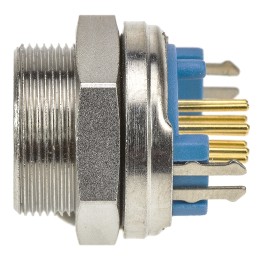 1 pcs - TE Connectivity Circular Connector, 8 Contacts, Panel Mount, Subminiature Connector, Socket, Female, IP65, TRIAD 01