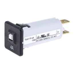 100 pcs - Schurter Thermal Magnetic Circuit Breaker - Single Pole 32 V dc, 240V ac Voltage Rating, 4A Current Rating