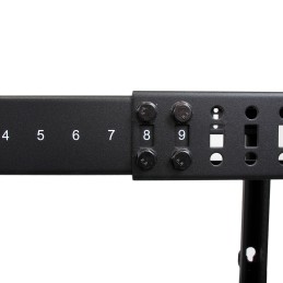 1 pcs - StarTech.com Black 25U Steel Server Rack , with 4-Post Frame