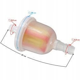Fuel filter universal moped scooter dl 51mm
