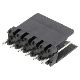 500 pcs - Stelvio Kontek 475 Series Straight Through Hole PCB Header, 6 Contact(s), 2.54mm Pitch, 1 Row(s), Shrouded