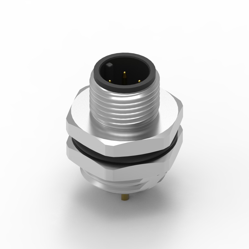 35 pcs - Wurth Elektronik Circular Connector, 4 Contacts, Panel Mount, M12 Connector, Plug, Male, IP68, WR-CIRC Series