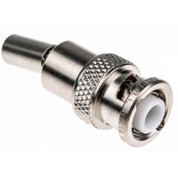 1 pcs - Radiall, Plug Cable Mount BNC Connector, 50Ω, Crimp Termination, Straight Body