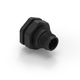 35 pcs - Wurth Elektronik Circular Connector, 8 Contacts, Panel Mount, M12 Connector, Plug, Male, IP68, WR-CIRC Series