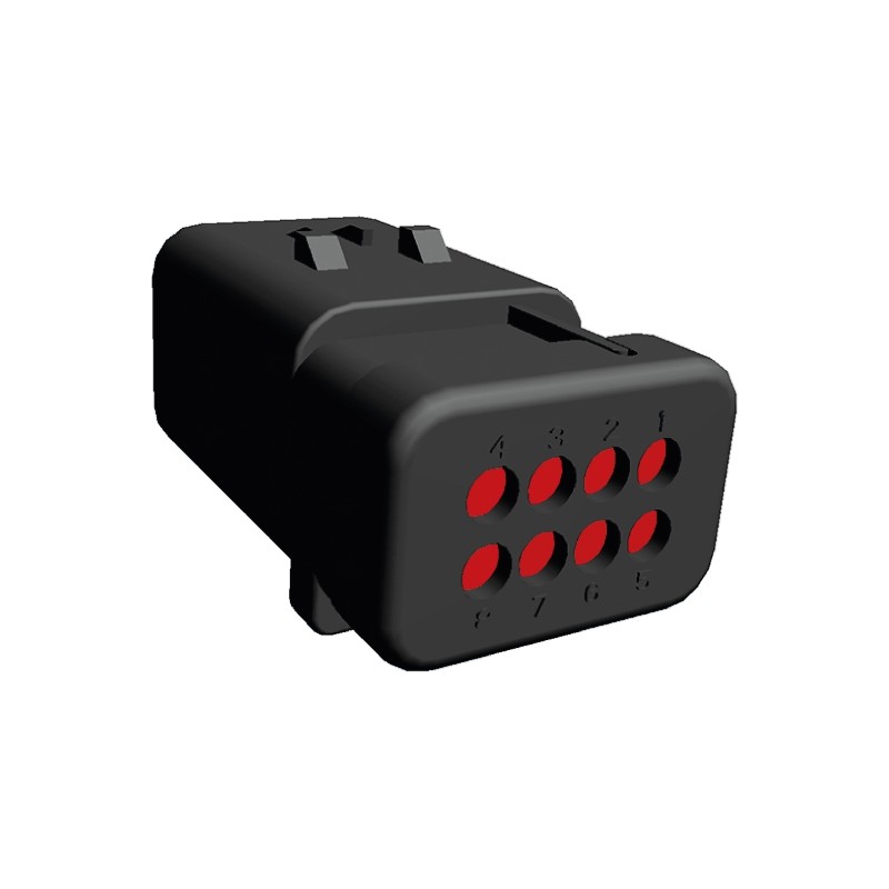 1 pcs - TE Connectivity, AMPSEAL 16 Automotive Connector Plug 8 Way