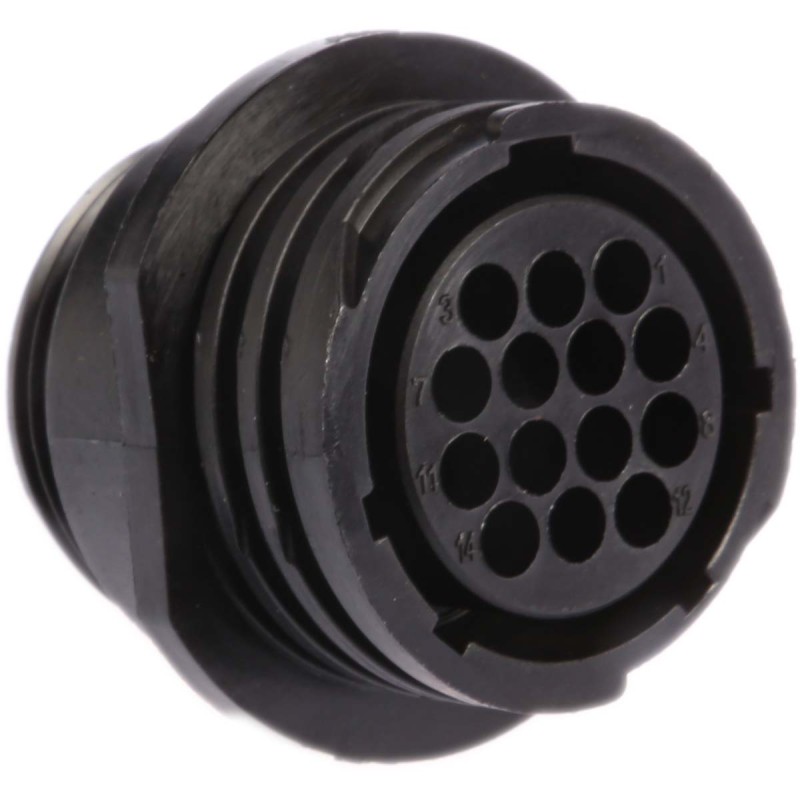 1 pcs - TE Connectivity Circular Connector, 14 Contacts, Cable Mount, Socket, Female, CPC Series 1 Series