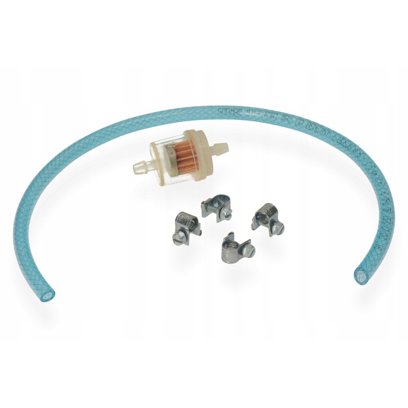 Fuel filter 6mm narrow armored hose M with Romet Simson