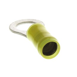 500 pcs - TE Connectivity, PIDG Insulated Ring Terminal, M8 Stud Size, 2.6mm² to 6.6mm² Wire Size, Yellow