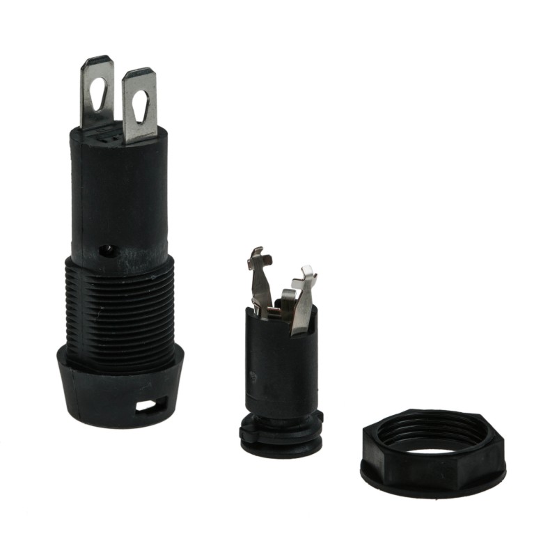 100 pcs - Schurter 16A Panel Mount Fuse Holder for 5 x 20mm Fuse, 1P, 250V ac