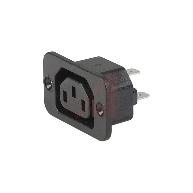 1 pcs - Schurter F Panel Mount IEC Connector Socket, 10A, 250 V