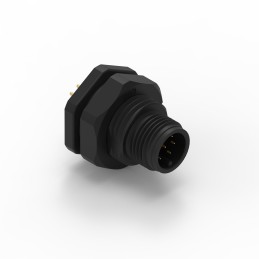 35 pcs - Wurth Elektronik Circular Connector, 8 Contacts, Panel Mount, M12 Connector, Plug, Male, IP68, WR-CIRC Series