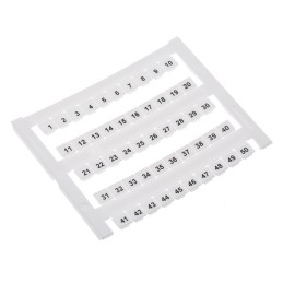 5 pcs - RS PRO Marker Card for use with DIN Rail Terminal