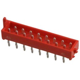5 pcs - TE Connectivity Micro-Match Series Straight Through Hole PCB Header, 16 Contact(s), 1.27mm Pitch, 2 Row(s), Shrouded