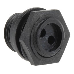 1 pcs - Bulgin Circular Connector, 2 Contacts, Front Mount, Miniature Connector, Plug, Male, IP68, Buccaneer 400 Series